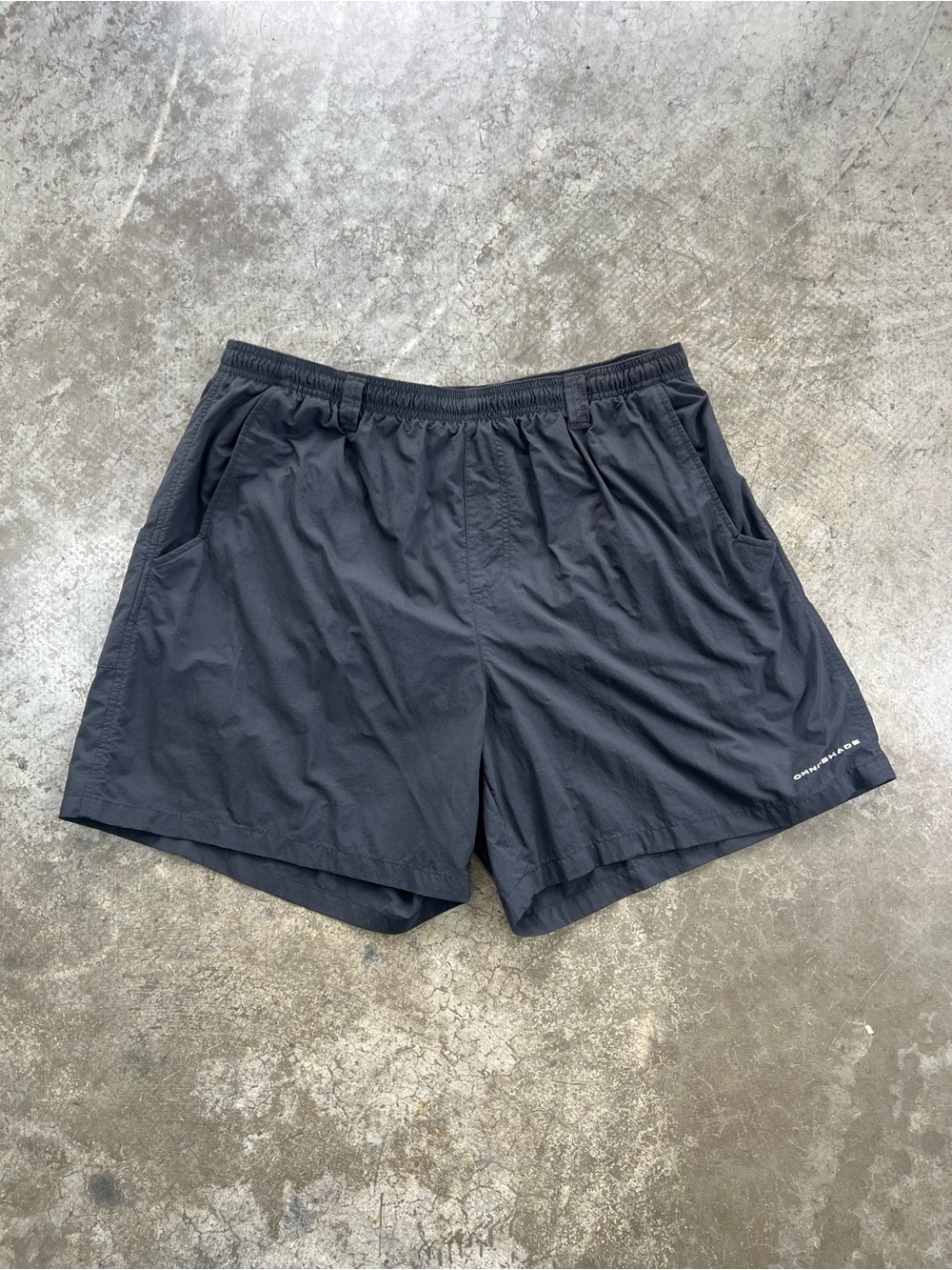 Columbia PFG Omni Shade Fishing Shorts Men’s XL Black Nylon Mesh Lined